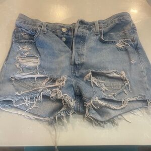 Levi’s 501 Distressed Shorts